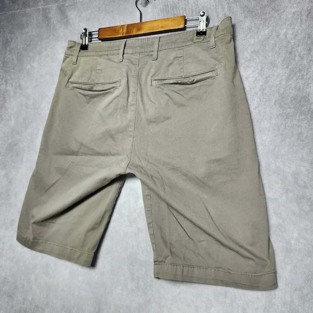 AG Adriano Goldschmied Shorts Mens 33R Gray The Griffin Tailored Stretch Casual‎